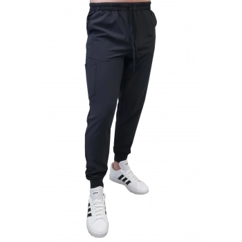 Spodnie medyczne elastyczne czarne Comfort Fit roz 3XL
