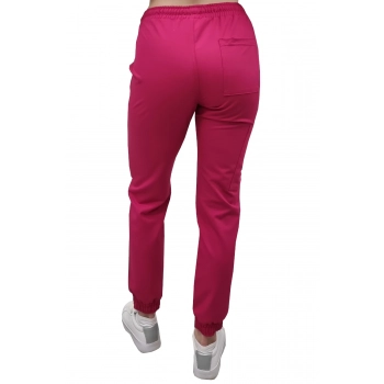 Joggery medyczne amarant casual premium roz. M