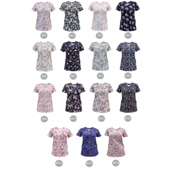 Bluza medyczna W16 elastyczna bawełna roz. 3XL