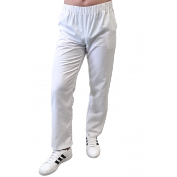 Spodnie medyczne białe dla sanitariusza roz. M
