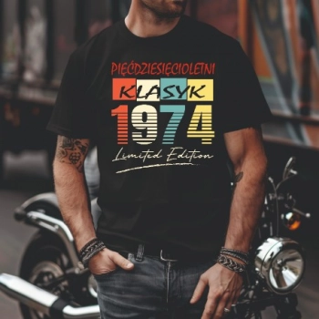 Koszulka Męska Prezent na 40 50 60 urodziny dla faceta T-shirt dla niego W1 roz. S