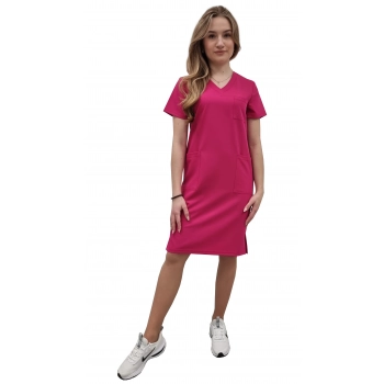 Sukienka medyczna amarant casual premium roz. 42