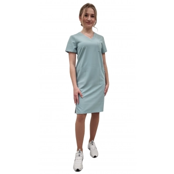 Sukienka medyczna miętowa casual premium roz. 34