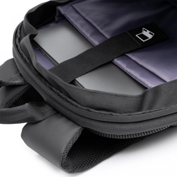 Plecak czarny biznesowy antykradzieżowy na laptopa
