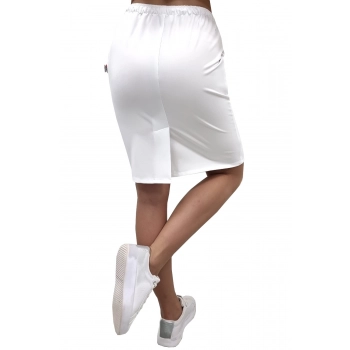 Spódnica medyczna biała casual premium roz. 4XL