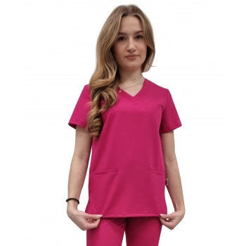 Bluza medyczna amarant basic premium roz. XS