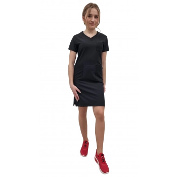 Sukienka medyczna czarna casual premium roz. 36