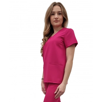 Bluza medyczna amarant basic premium roz. S