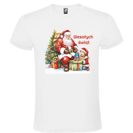 T-Shirt Koszulka Świąteczna na prezent kolor i wzór do wyboru roz. M – koszulka t-shirt robocza – odzież firmowa