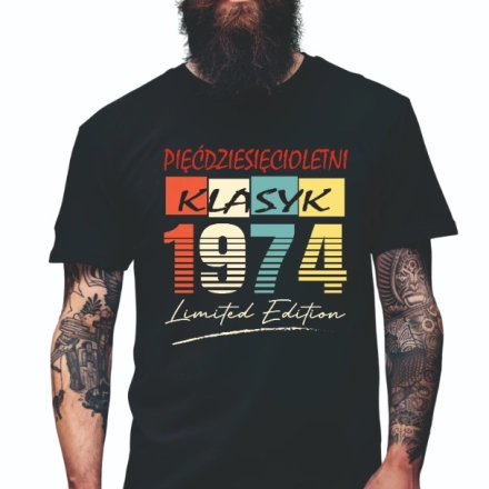 Koszulka Męska Prezent na 40 50 60 urodziny dla faceta T-shirt dla niego W1 roz. M – koszulka t-shirt robocza – odzież f