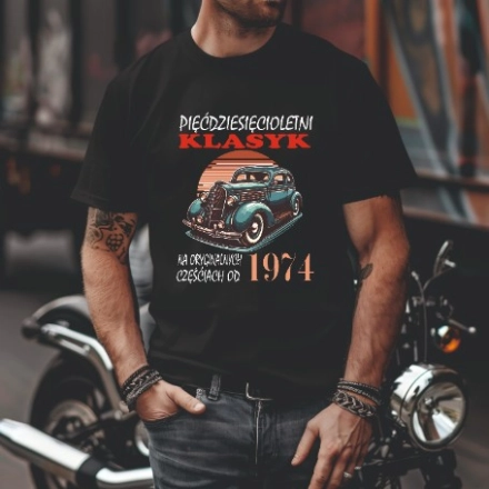 Koszulka Męska Prezent na 40 50 60 urodziny dla faceta T-shirt dla niego W2 roz. M – koszulka t-shirt robocza – odzież f - inne ujęcie