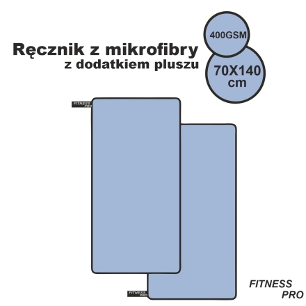 Ręcznik szybkoschnący duży sportowy plażowy z mikrofibry na siłownie FIT – odzież robocza Modern Company - inne ujęcie Ręcznik szybkoschnący duży sportowy plażowy z mikrofibry na siłownie FIT – odzież robocza Modern Company - inne ujęcie