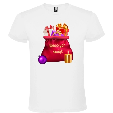 T-Shirt Koszulka Świąteczna na prezent kolor i wzór do wyboru roz. M – koszulka t-shirt robocza – odzież firmowa