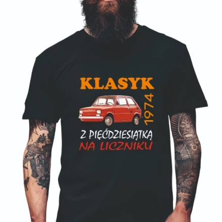 Koszulka Męska Prezent na 40 50 60 urodziny dla faceta T-shirt dla niego W4 roz. M – koszulka t-shirt robocza – odzież f