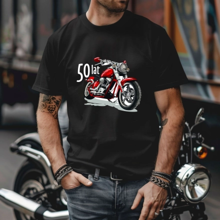 Koszulka Męska Prezent na 40 50 60 urodziny dla faceta T-shirt dla niego W8 roz. M – koszulka t-shirt robocza – odzież f - inne ujęcie