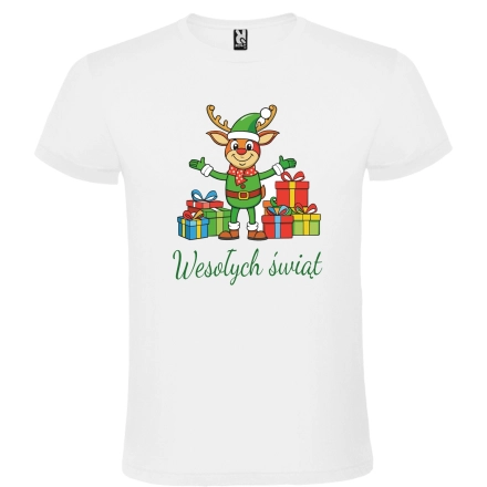 T-Shirt Koszulka Świąteczna na prezent kolor i wzór do wyboru roz. M – koszulka t-shirt robocza – odzież firmowa