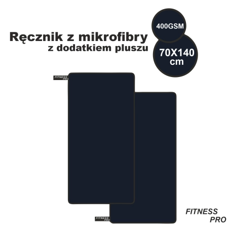 Ręcznik szybkoschnący sportowy plażowy z mikrofibry na siłownie FIT – odzież robocza Modern Company - inne ujęcie