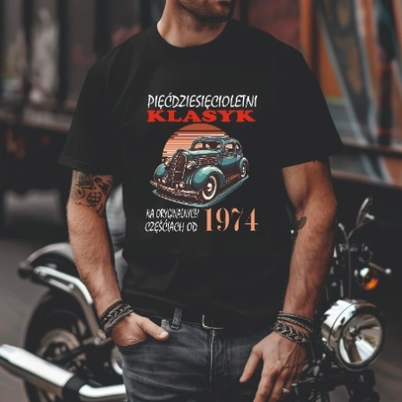 Koszulka Męska Prezent na 40 50 60 urodziny dla faceta T-shirt dla niego W2 roz. M – koszulka t-shirt robocza – odzież f - inne ujęcie