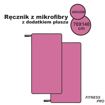 Ręcznik szybkoschnący duży sportowy plażowy z mikrofibry na siłownie FIT – odzież robocza Modern Company - inne ujęcie