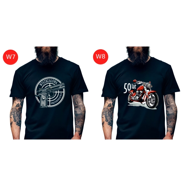 Koszulka Męska Prezent na 40 50 60 urodziny dla faceta T-shirt dla niego W7 roz. M – koszulka t-shirt robocza – odzież f - inny widok