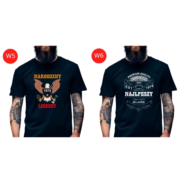 Koszulka Męska Prezent na 40 50 60 urodziny dla faceta T-shirt dla niego W7 roz. M – koszulka t-shirt robocza – odzież f - następne ujęcie