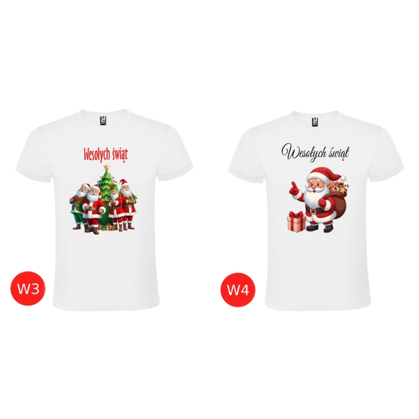 T-Shirt Koszulka Świąteczna na prezent kolor i wzór do wyboru roz. S – koszulka t-shirt robocza – odzież firmowa - widok dodatkowy