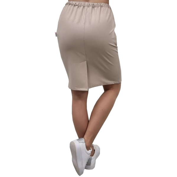 Spódnica medyczna beżowa casual premium roz. 3XL – odzież robocza Modern Company - dodatkowe zdjęcie