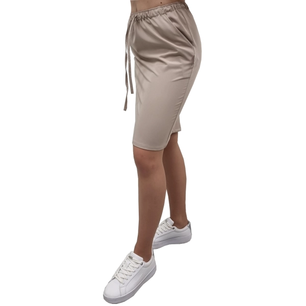 Spódnica medyczna beżowa casual premium roz. 4XL – odzież robocza Modern Company - inne ujęcie
