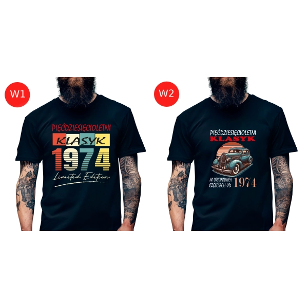 Koszulka Męska Prezent na 40 50 60 urodziny dla faceta T-shirt dla niego W7 roz. M – koszulka t-shirt robocza – odzież f - widok dodatkowy