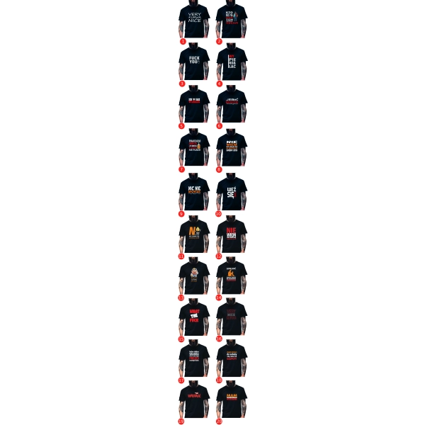 Koszulka Męska Młodzieżowa T-Shirt PREZES KLUBU Bawełna roz. XL – koszulka t-shirt robocza – odzież firmowa - widok dodatkowy