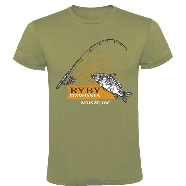 T Shirt Meski Z Krotkim Rekawem Gramatura 190G Turkusowy