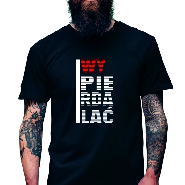 Koszulka Męska Młodzieżowa T-Shirt WY#IERDALAC Bawełna roz. L – koszulka t-shirt robocza – odzież firmowa
