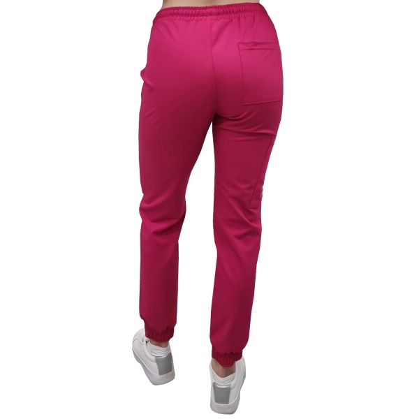 Joggery medyczne amarant casual premium roz. 3XL