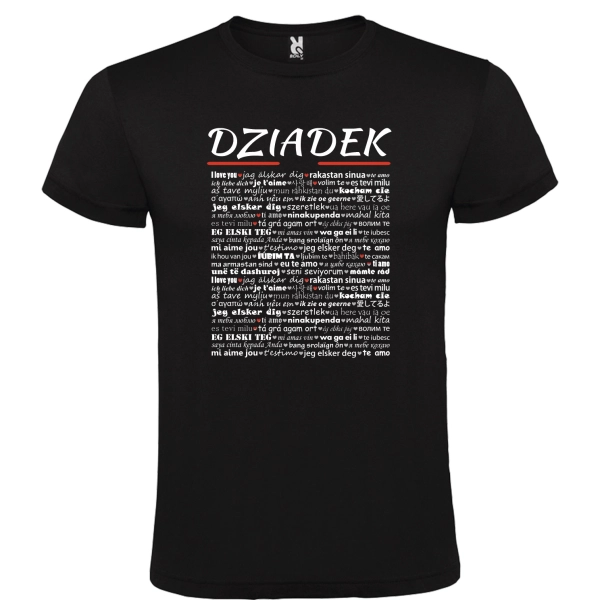 Koszulka męska dzień dziadka na prezent czarna W16 roz. S – odzież robocza Modern Company
