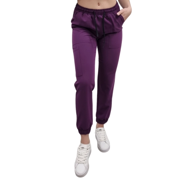 Joggery medyczne fiolet casual premium roz. 3XL – odzież robocza Modern Company