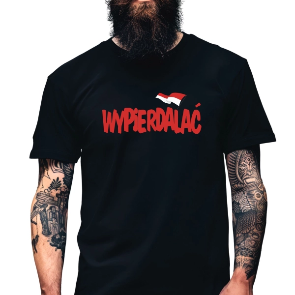 Koszulka Męska Młodzieżowa T-Shirt WYPIE#DALAĆ Bawełna roz. L – koszulka t-shirt robocza – odzież firmowa
