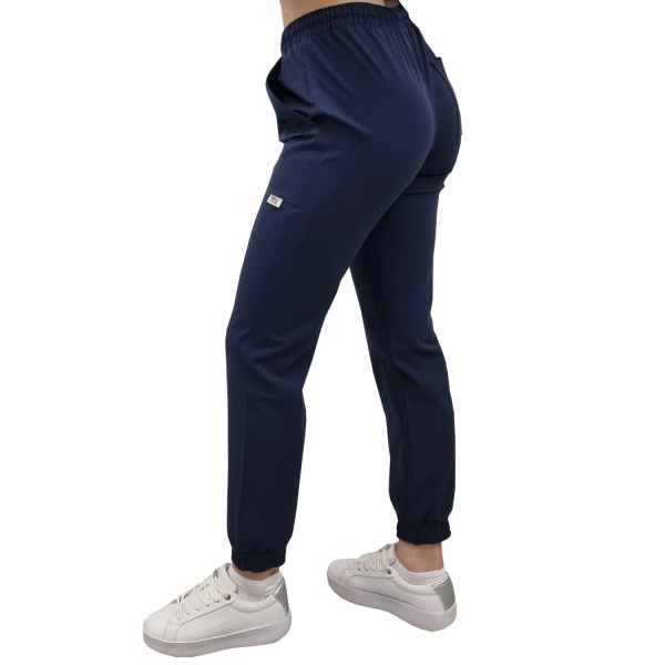 Joggery medyczne ciemny granat casual premium roz. 3XL