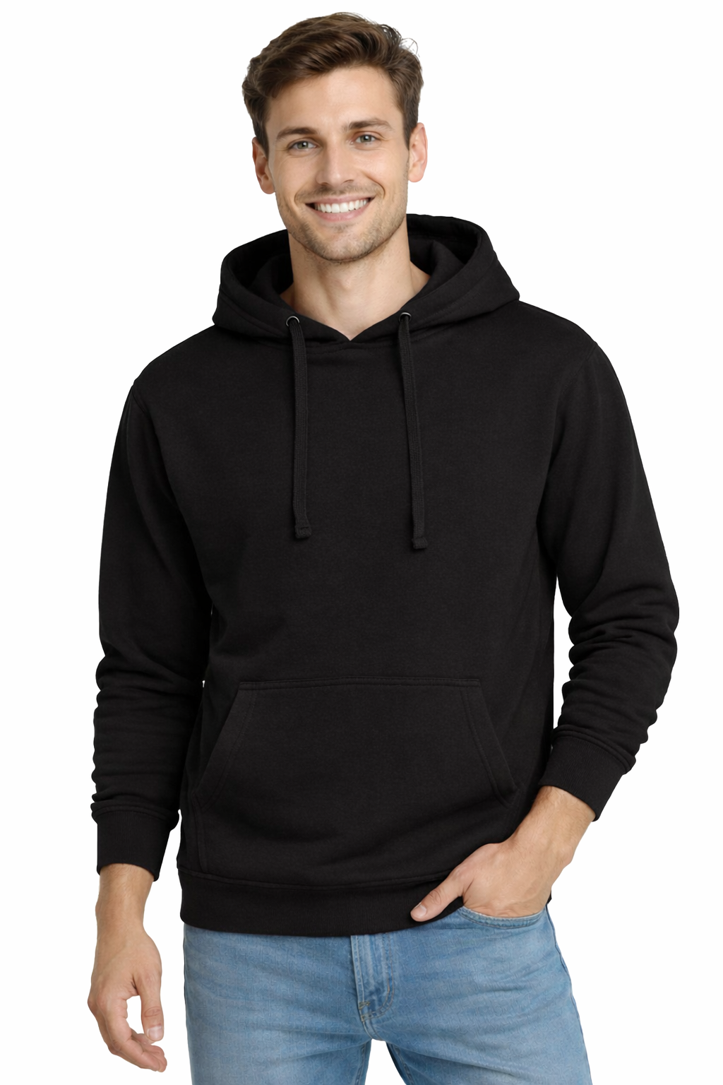 Bluza dresowa mę ska z kapturem kolor czarny roz.XXL