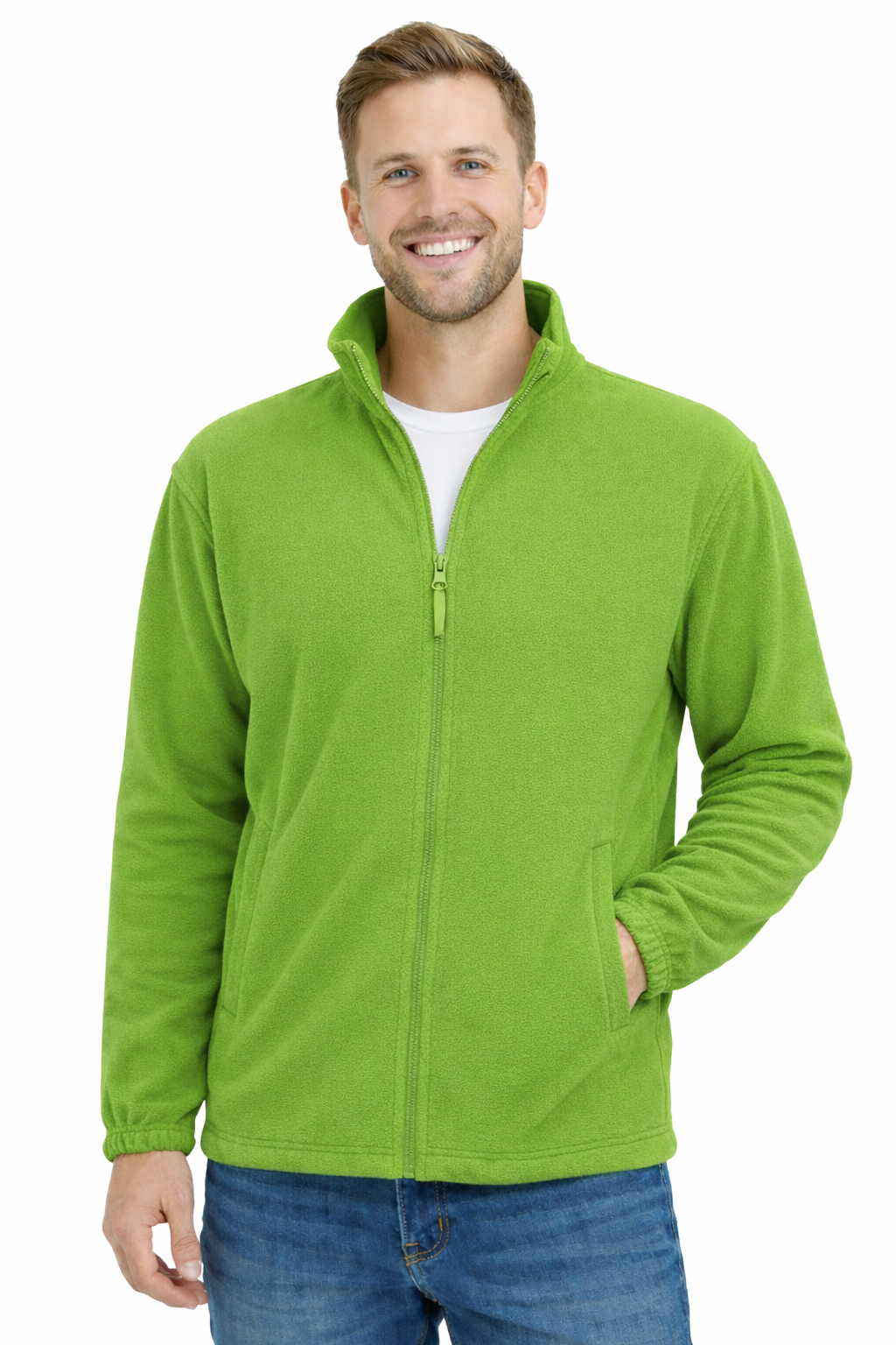 Bluza polarowa robocza limonka
