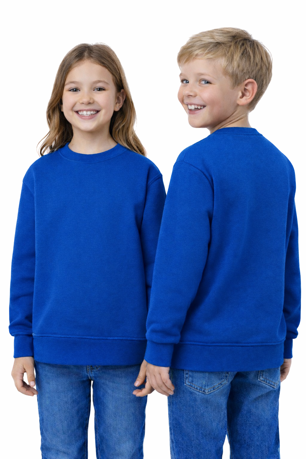 Bluza dziecięca robocza chabrowa