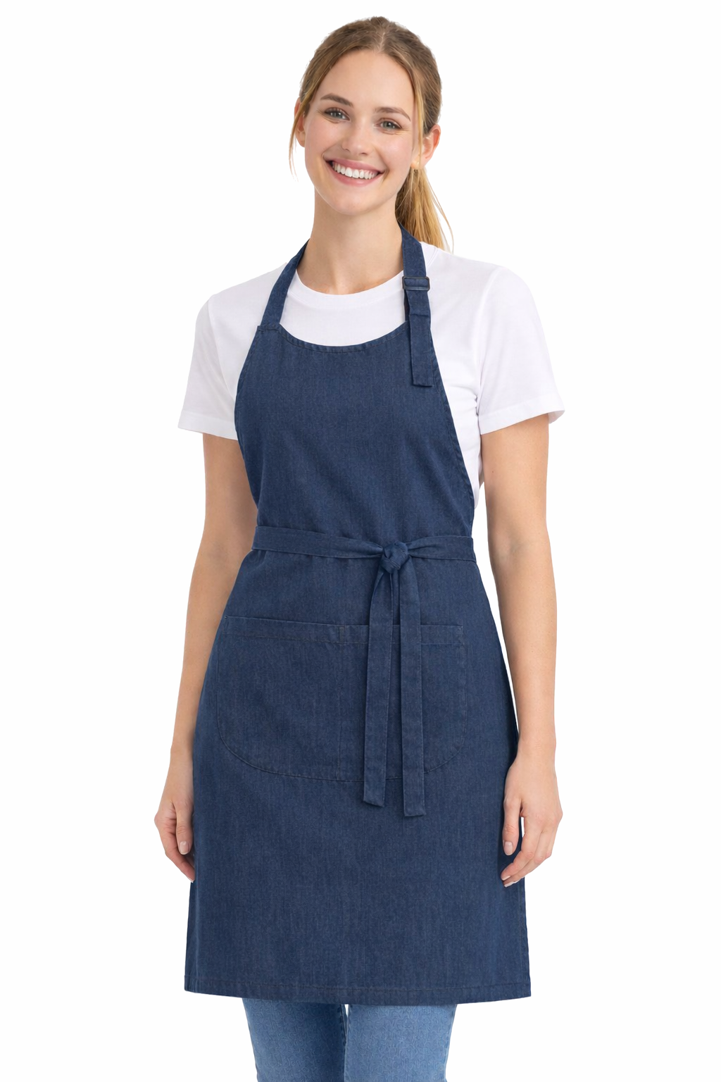 Fartuch gastronomiczny z regulacją jeans