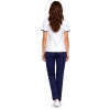Bluza I Cygaretki W Komplecie Medical Beauty Z Granatowa Lamowka I Granatowymi Spodniami