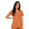 Bluza medyczna carmelowa basic premium – bluza medyczna – bluza lekarska