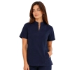 Ciemny Granat Bluza Medyczna Ze Stojka Damska Basic Premium Przod