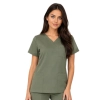 Ciemny Granat Bluza Medyczna Ze Stojka Damska Basic Premium Przod