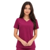 Bluza medyczna wiśnia casual premium roz. 3XL – bluza medyczna – bluza lekarska robocza