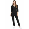 Damski Komplet Medyczny Casual Premium W Kolorze Czarnym Rekaw 3 4