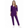 Damski Komplet Medyczny Casual Premium W Kolorze Fioletowym Rekaw 3 4