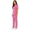 Damski Uniform Medyczna Ze Stojka Casual Premium W Kolorze Brudny Roz Bok