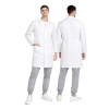 Fartuch Meski Laboratoryjny Na Guziki W Snieznobialym Odcieniu